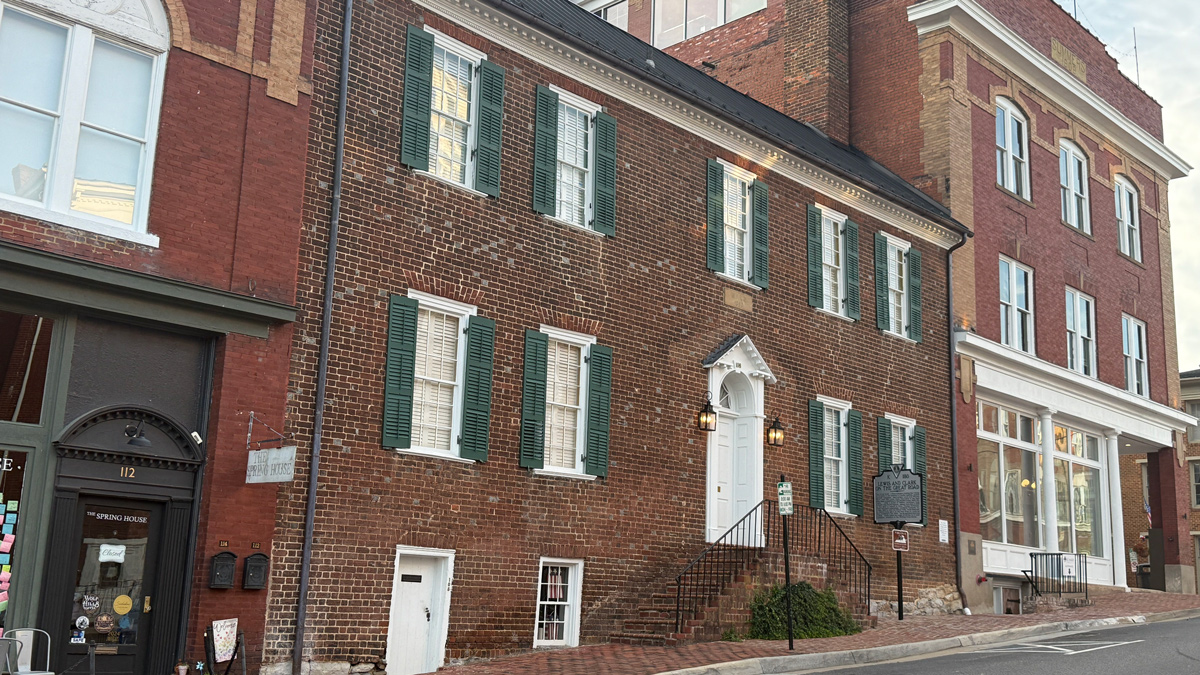 The William King House built of brick in historic Abingdon