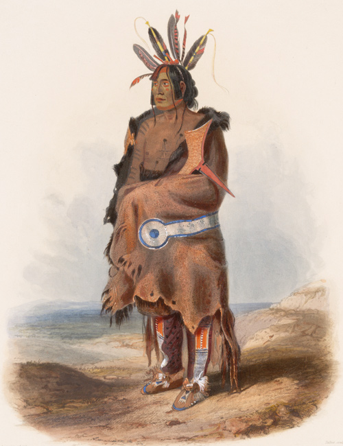 Painting of a warrior dressed as Clark describes below
